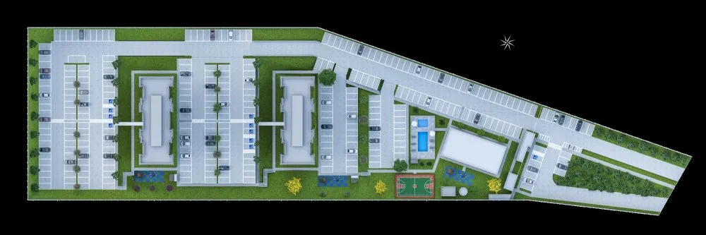 Implantação do condomínio — Residencial Vila Suissa