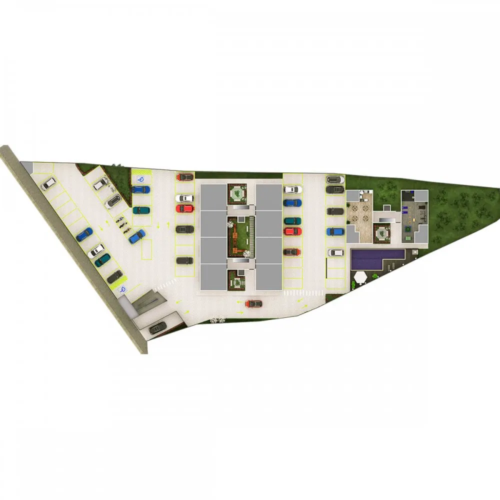 Implantação do condomínio — Residencial Vista da Serra