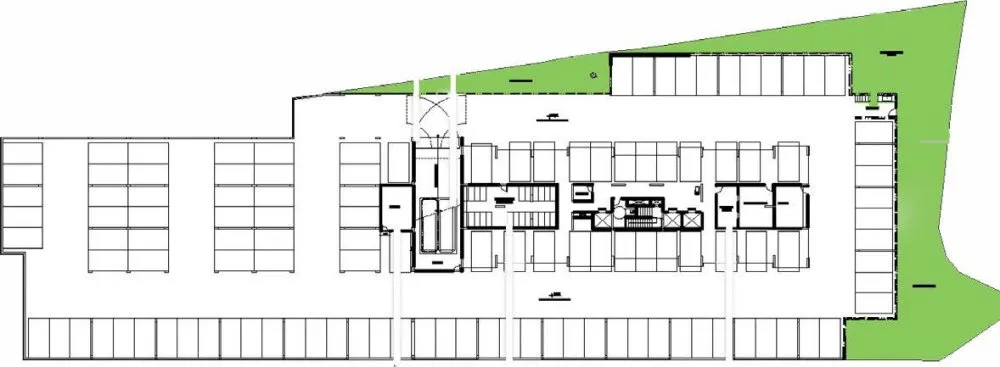 Implantação do pavimento de garagem — Liv Cardoso de Siqueira