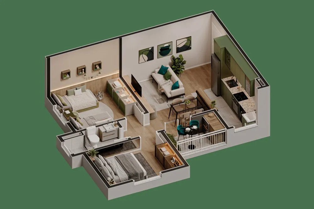 Planta humanizada em 3D — Sou Viver UP