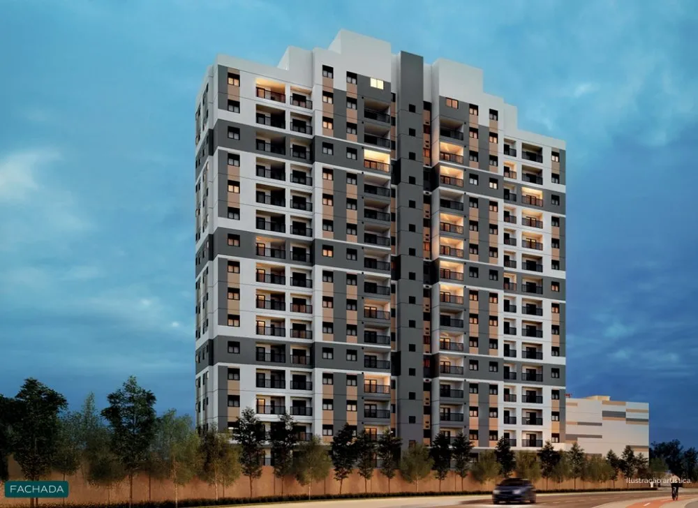 Perspectiva da fachada — Residencial Sense
