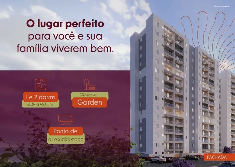 Perspectiva da fachada — Mirage Mogi Moderno