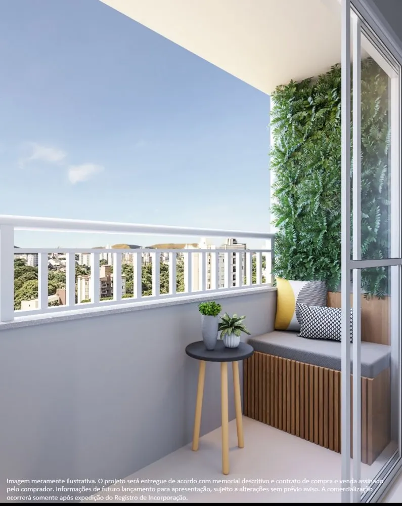 Varanda com jardim vertical — Residencial Vila Suissa