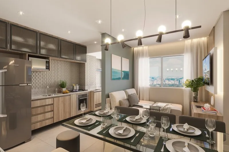 Cozinha integrada ao living — Happy Braz Cubas