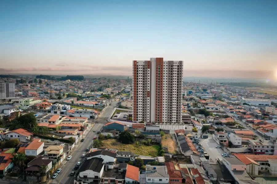 Vista aérea do empreendimento e do entorno — Urban Residencial