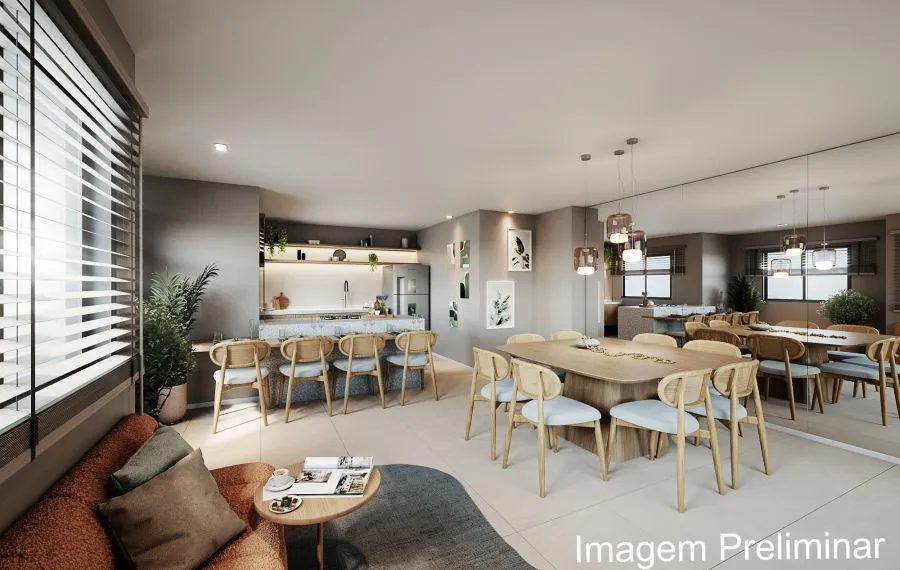 Living integrado à sala de jantar — Urban Residencial