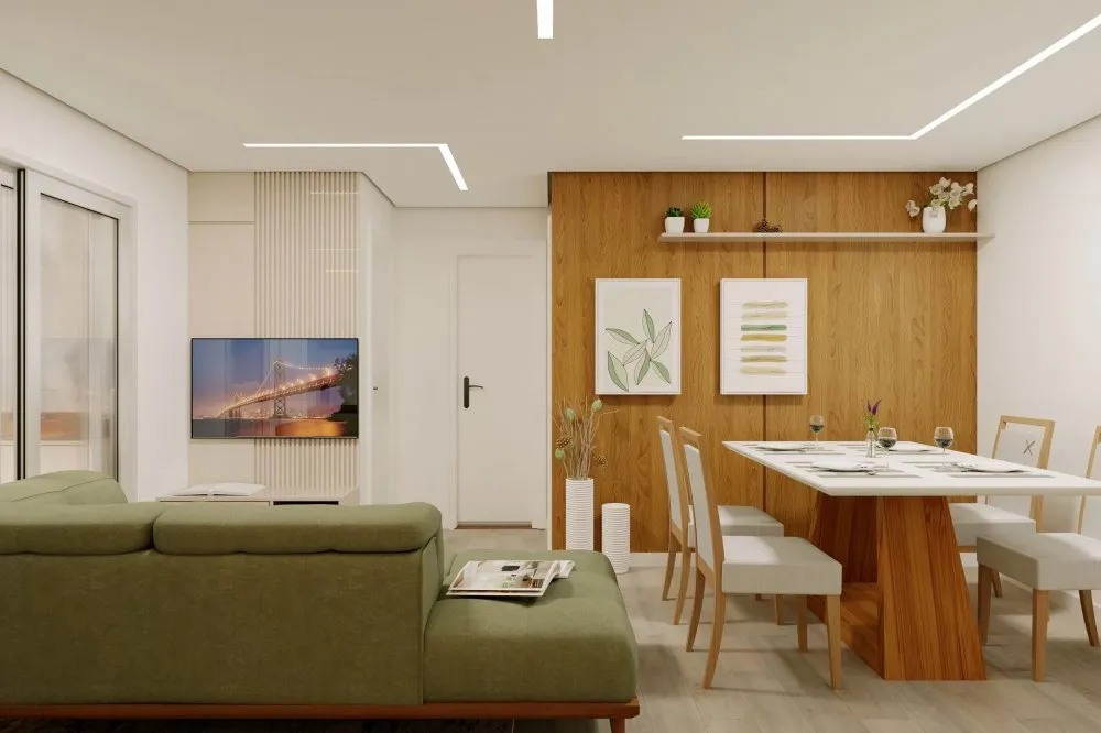 Living integrado à sala de jantar — Sou Pleno Home