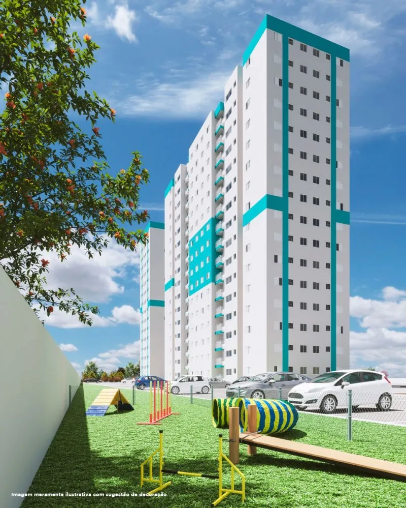 Fachada com o playground — Lê Vin Garden